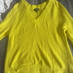 Small oversized  lime green express sweater